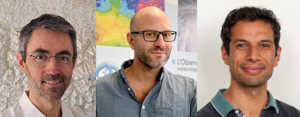 Aurélien Ribes, Roland Séférian, Saïd Qasmi © Météo-France