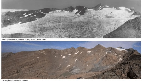 Fonte d'un glacier