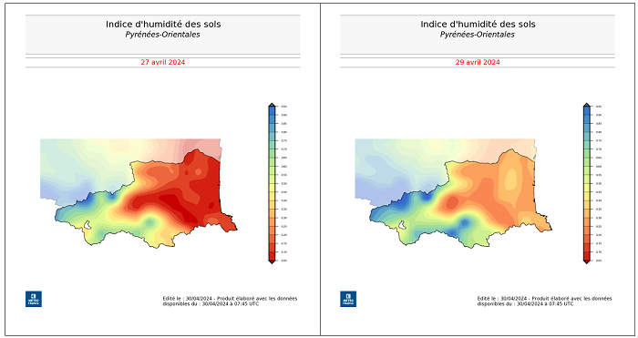 Indice d'humidité des sols