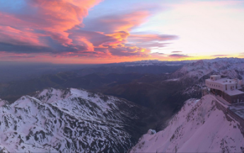 Effet de foehn sur les Pyrénées le 20 décembre 2022.