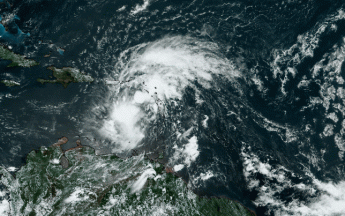 Image du satellite GOES16 le 29 juillet 2020 à 15h50 UTC - © Météo-France
