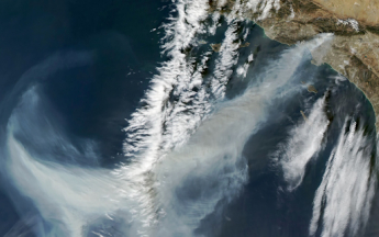 Image du satellite Aqua le 9 janvier 2025.