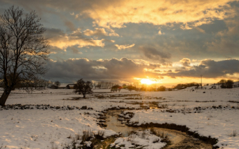 Neige dans le Cantal © Infoclimat / jjk92