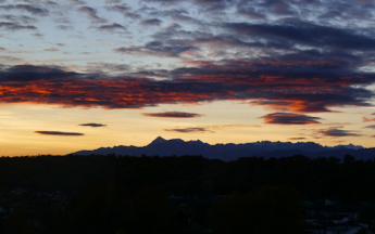 Effet de foehn sur les Pyrénées.