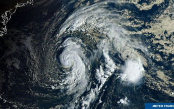 L'ouragan Epsilon à l'est des Bermudes le 22 octobre 2020