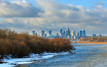 Il a fait très froid à Varsovie (Pologne) 