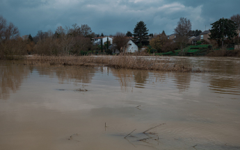 Image de crue en France