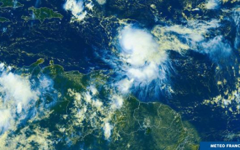 Image satellitaire du satellite GOES16 le 20 octobre 2023 à 1430 UTC.