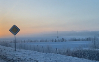 Une fin de nuit bien froide dans la région d'Arras ce vendredi.