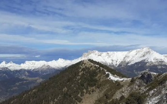 Neige sur le plateau de Bure