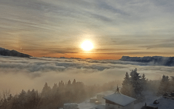 Les massifs français ont été concernés par de fortes chutes de neige en fin de semaine dernière comme ici dans le massif de Belledone.