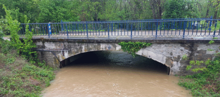 Les fortes précipitations ont provoqué la crue de nombreux cours d'eau dans l'Ain