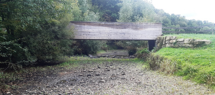 Certaines rivières sont presqu'à sec.