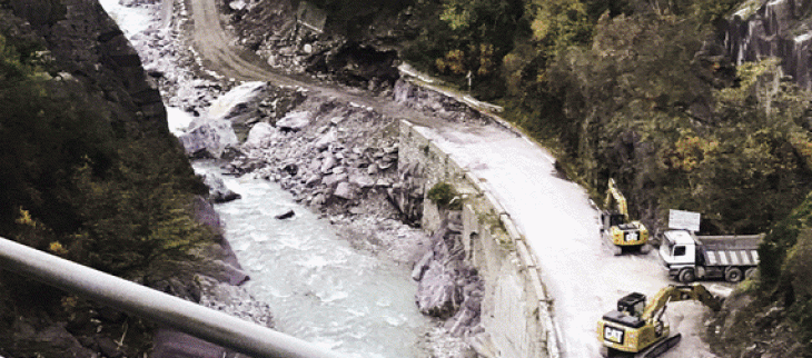 La vallée de la Roya dévastée