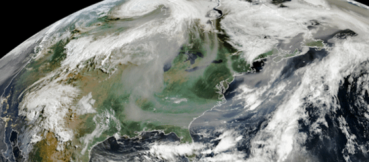 Gigantesques panaches de fumées issus du Canada le 2 juin 2025