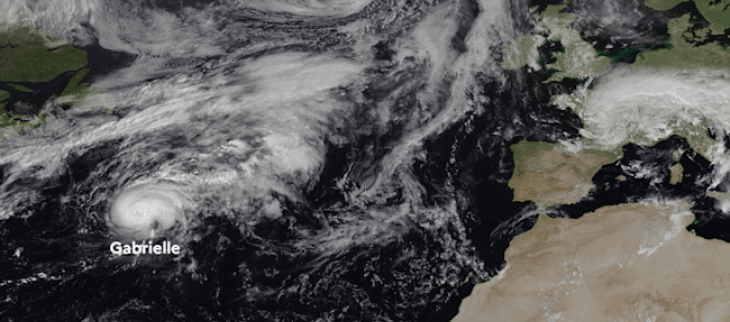 L'ouragan Gabrielle se dirige vers les Açores. Il ne devrait pas avoir d'impact sur la France