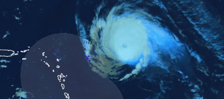 Image du satellite GOES16 le 29 septembre 20212020 à 0745 UTC.