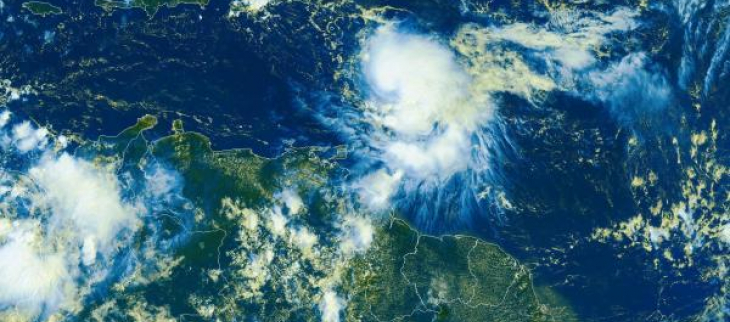 Image satellitaire du satellite GOES16 le 20 octobre 2023 à 1430 UTC.