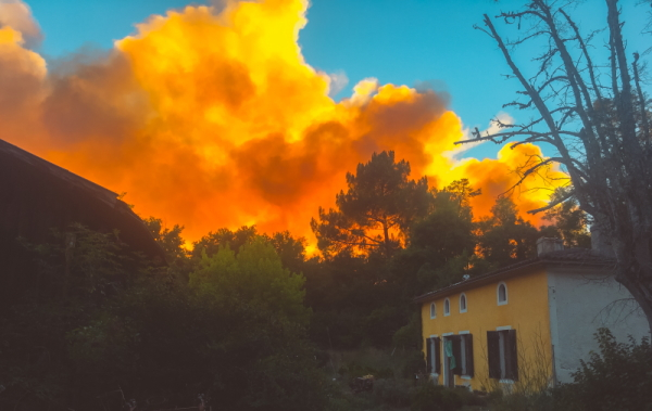 Incendie de Landiras, par René P.