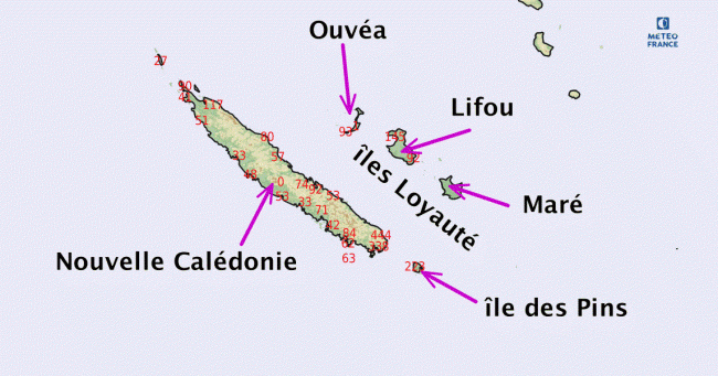 Cumuls de pluie observés ces 24 dernières heures. © Météo-France.