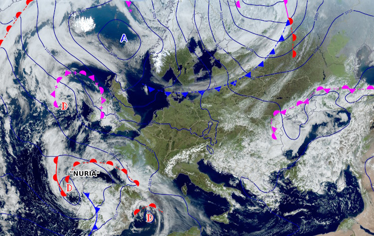 Situation le 4 avril 2025 à la mi-journée © Météo-France
