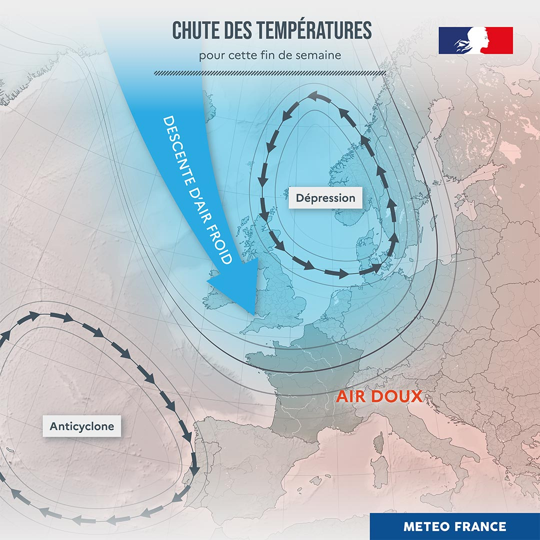 Descente d'air froid © Météo-France