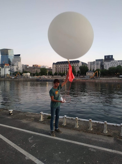 Radiosondage effectué pendant le programme PANAME © Météo-France